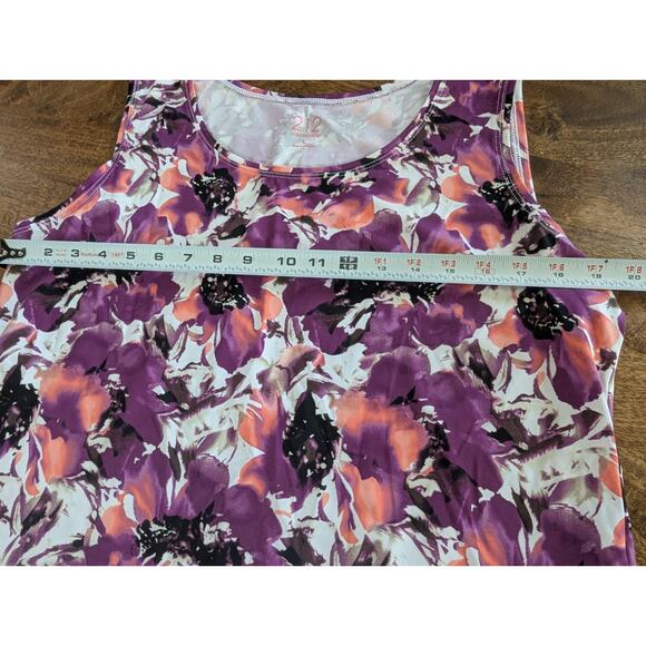 212 Collective women's camisole tank top shirt purple floral size Large - Picture 4 of 11
